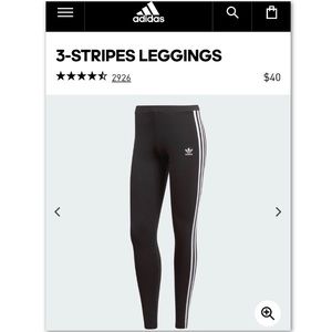 Adidas 3-STRIPES LEGGINGS fits ex small /small